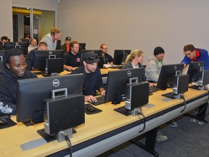 Students at computer room